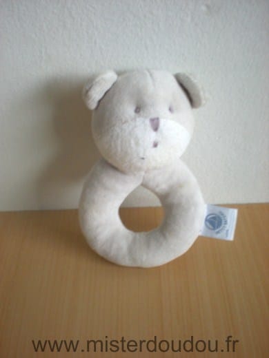 Ours Beige blanc Petit bateau