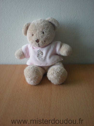 Ours Beige tshirt rose Tex
