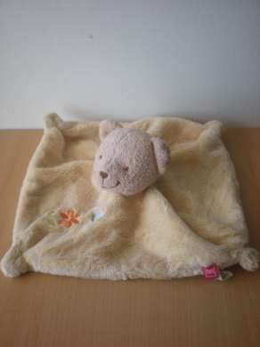 Ours Jaune motif fleur papillon Tex