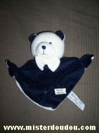 Ours Bleu marine et blanc Tiamo