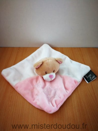 Ours Rose blanc etoiles Tom et zoe