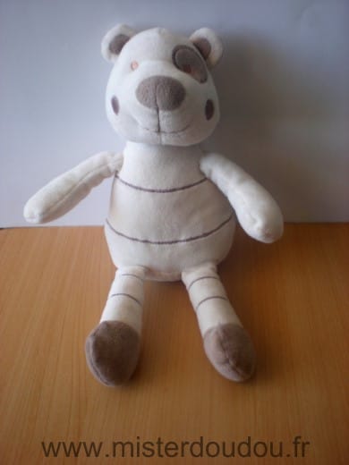 Ours Beige cocard marron Vertbaudet