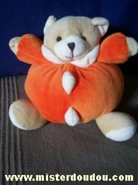 Ours Orange et ecru Vetura