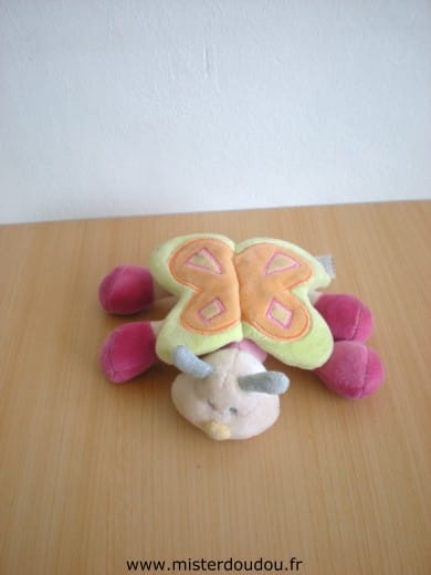 Papillon Rose vert orange Kiabi baby