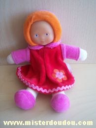 Poupée Rose orange robe rouge Corolle
