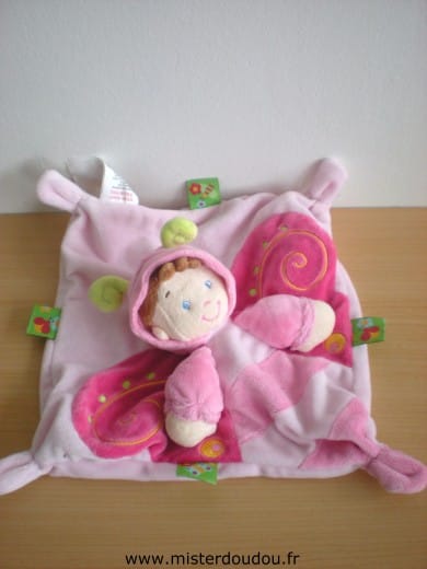 Poupée Poupee papillon rose Nicotoy