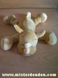 Rhinocéros Beige jaune Noukie s