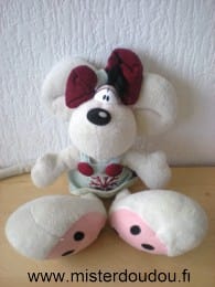 Souris Blanc robe bleue Diddlina