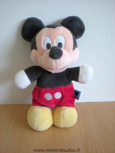 Souris Mickey gris rouge jaune Disney