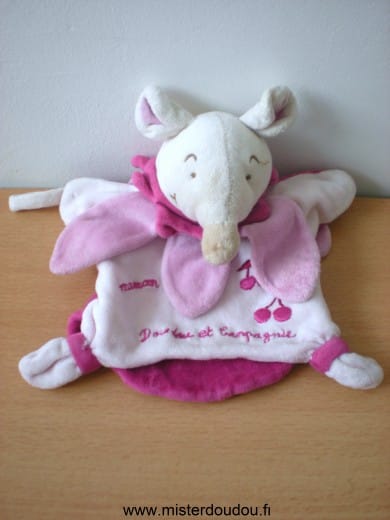 Souris Rose mauve Doudou et compagnie