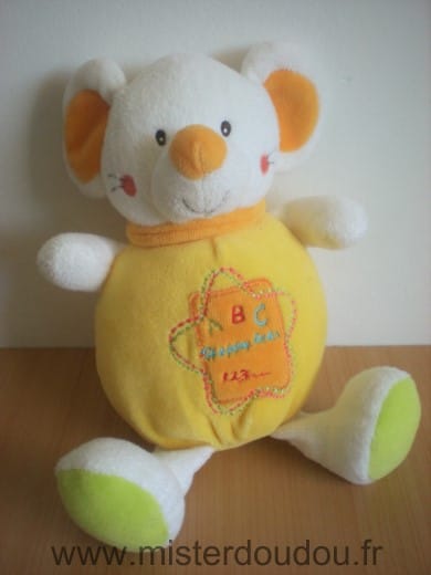 Souris Jaune blanc a b c Gifi