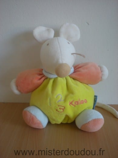 Souris Jaune orange 123 Kaloo