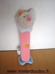 Souris Rose papillon brodé Nattou