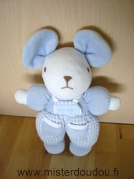 Souris Blanc bleu Nounours
