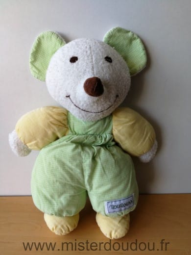 Souris Jaune vert vichy Nounours