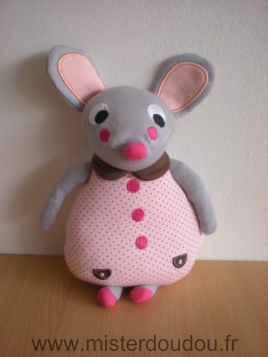 Souris Rose gris Olive et moss