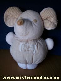 Souris Beige blanc Tartine et chocolat
