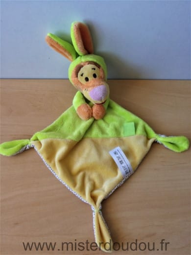 Tigre Tigrou vert jaune lapin Disney