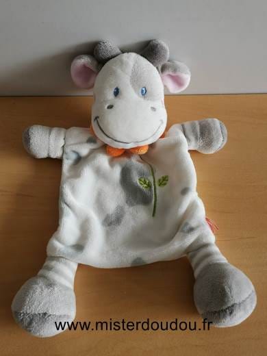 Vache Blanc foulard orange Nicotoy