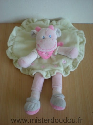 Vache Rose robe verte Nicotoy
