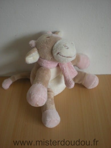 Vache Lola beige et rose Noukie s