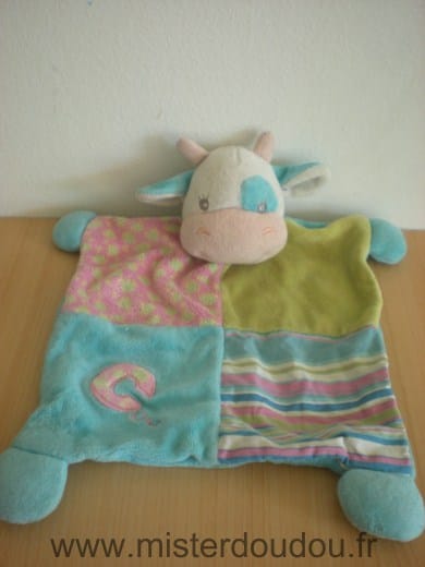 Vache Bleu vert rose cow Tiamo
