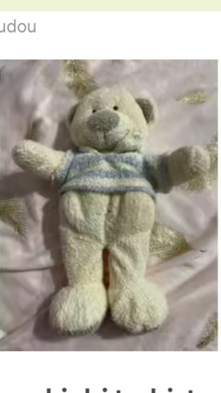 Doudou ours kiabi t-shirt rayé bleu