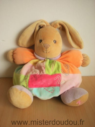 Lapin Beige orange bleu rose 123 Kaloo