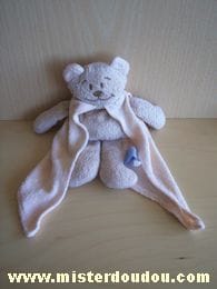 Ours Beige cape rose Comptine