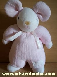 Souris Rose blanc Tartine et chocolat
