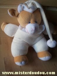 Vache Blanc beige Gipsy
