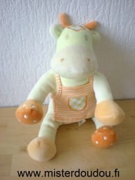 Vache Vert t orange tablier rayé orange blanc Sucre d orge