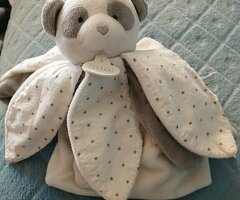 panda blanche et gris