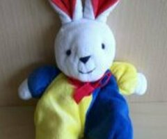 Doudou Lapin Noukie’s Bleu et Jaune 🌼