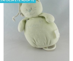 Recherche doudou Bengy Patou vert clair à musique
