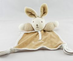 Doudou lapin beige takinou