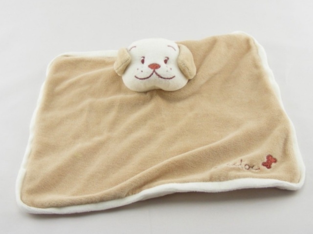 Doudou plat chien beige Victor BENGY