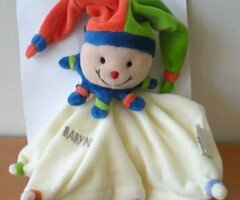 Recherche doudou arlequin clown baby nat