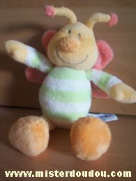 Jollybaby Abeille Vert blanc orange rose - Très bon état