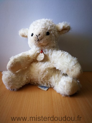 Doudou et compagnie Agneau Mouton ecru beige - Très bon état