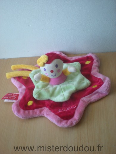 Baby nat Bonhomme Dim dam doum rouge rose vert - Très bon état