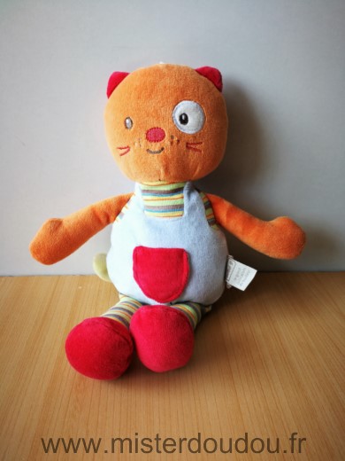 Bébé9 Chat Orange bleu - Très bon état