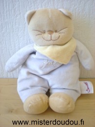 Bengy Chat Patou mauve clair foulard jaune - Très bon état
