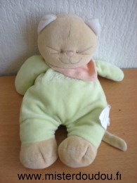 Bengy Chat Patou vert foulard rose - Très bon état