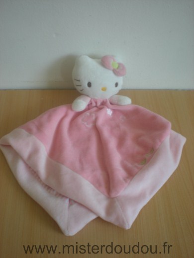 Hello kitty Chat Hello kitty rose raye rose blanc dessous - Très bon état