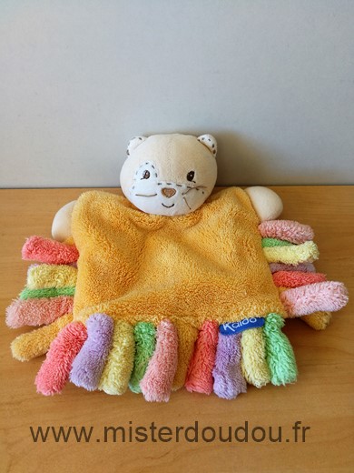 Kaloo Chat Orange franges multicolores - Très bon état