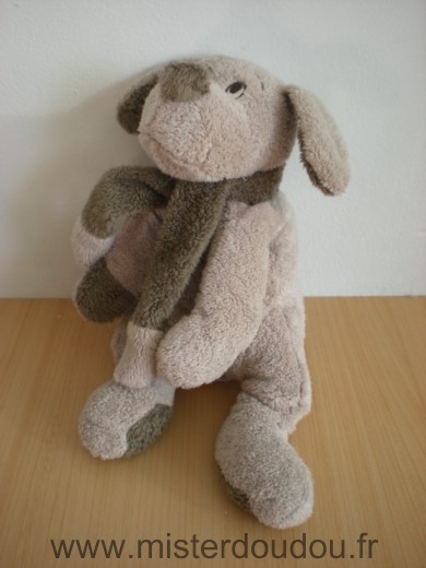 Afibel Chien Beige echarpe marron - Très bon état