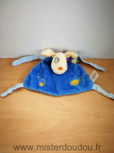 Baby nat Chien Bleu rayures bleu blanc cocard - Très bon état