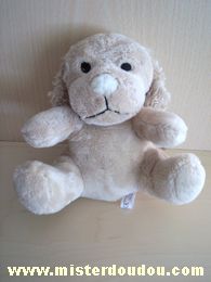 Bébisol Chien Beige nez blanc - Très bon état