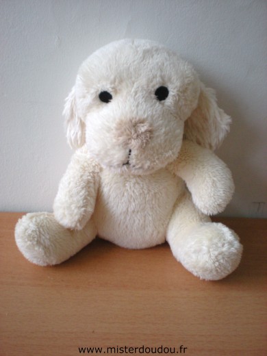 Bébisol Chien Ecru nez beige - Très bon état